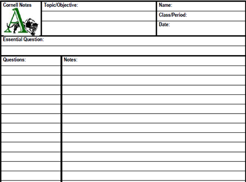 Cornell Notes 